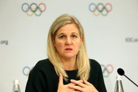 International Olympic Committee President Kirsty Coventry during the session